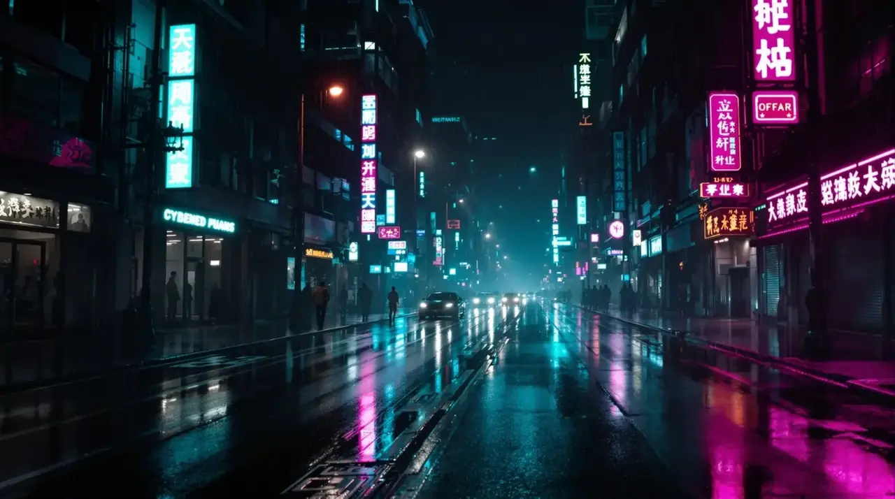 霓虹都市 高清背景画面